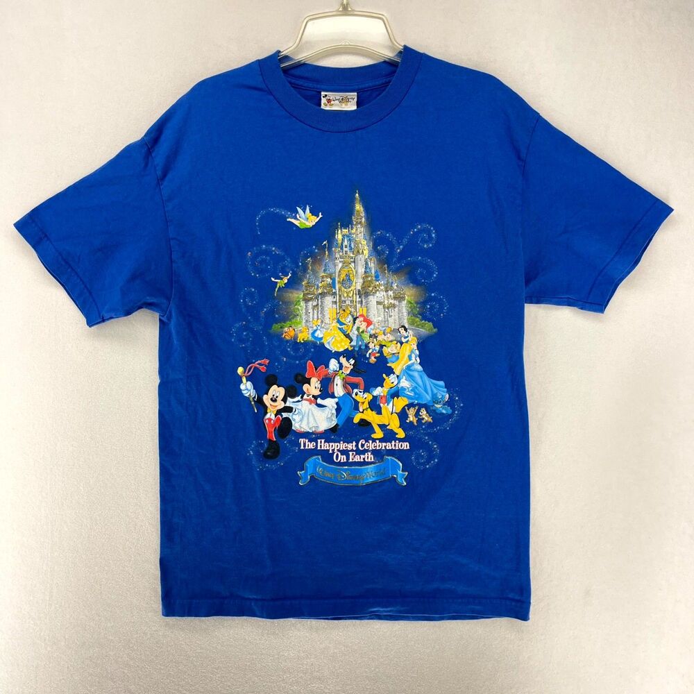 Walt Disney World Parks Vintage Character Tshirt Graphic Tee Mens Size L